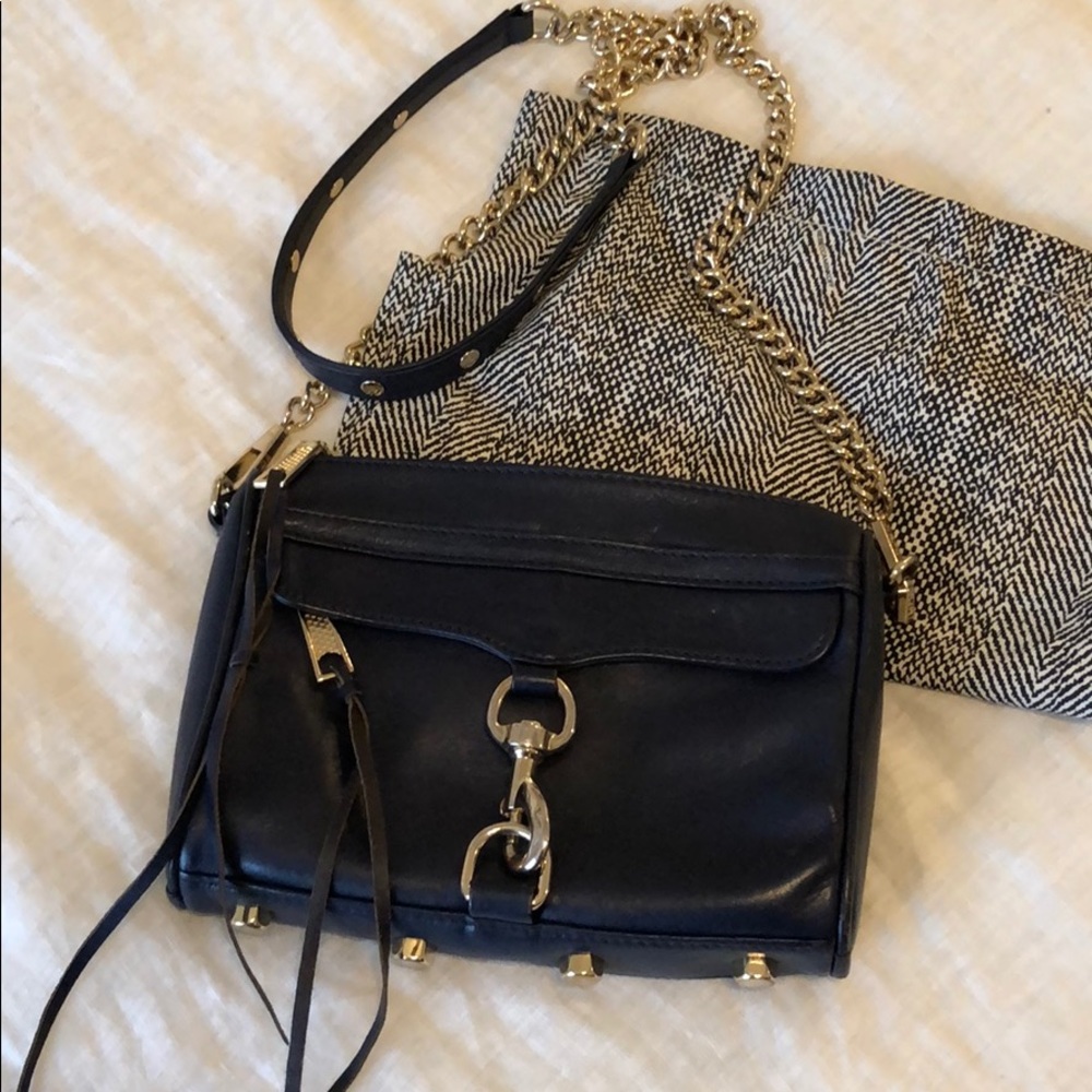 Navy mini Mac rebecca minkoff bag